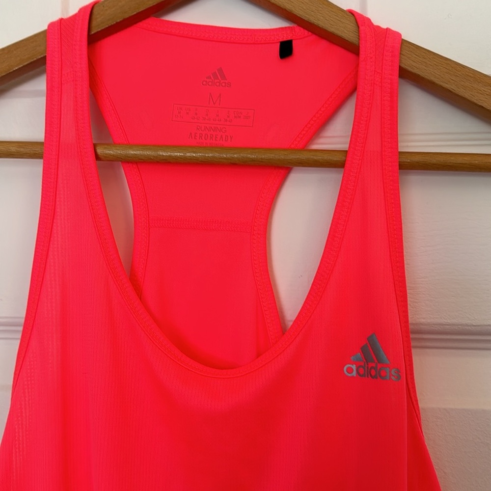 Neon Adidas Racerback top - Picture 2 of 4